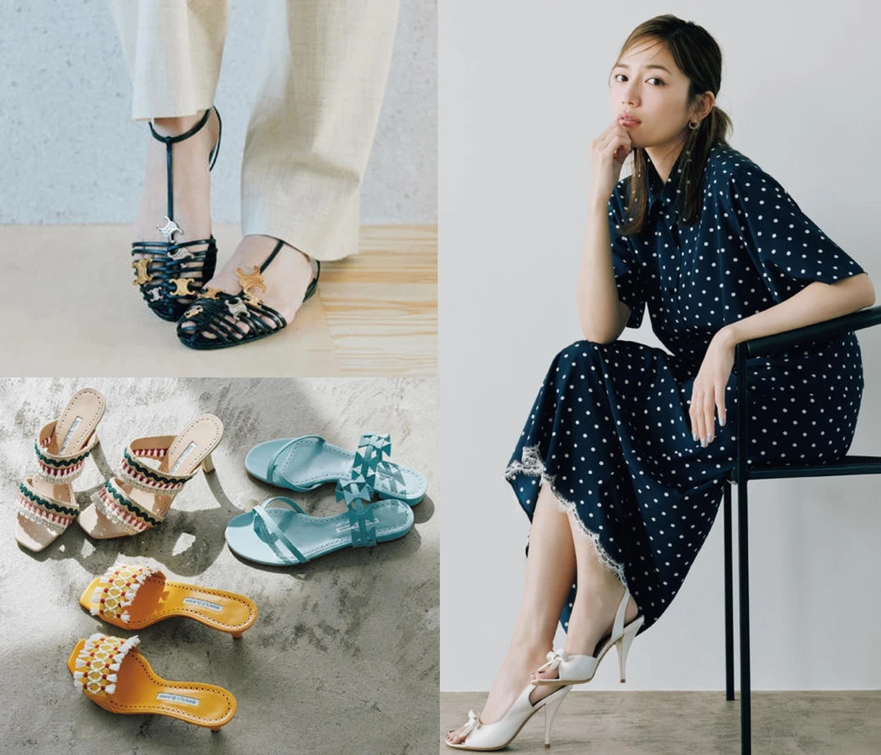 【川口春奈と最新夏サンダル】セリーヌ、マノロ・ブラニク、ジミー チュウ、ディオールのとっておき