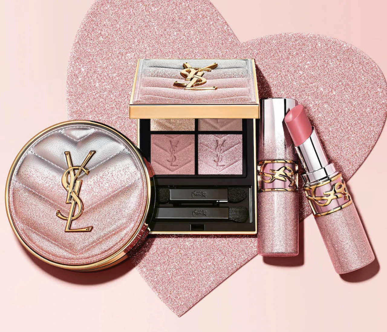 【YSL】シルバーとローズピンクが煌めく限定コレクション「スパークリング デザイアーズ」をご褒美コスメに