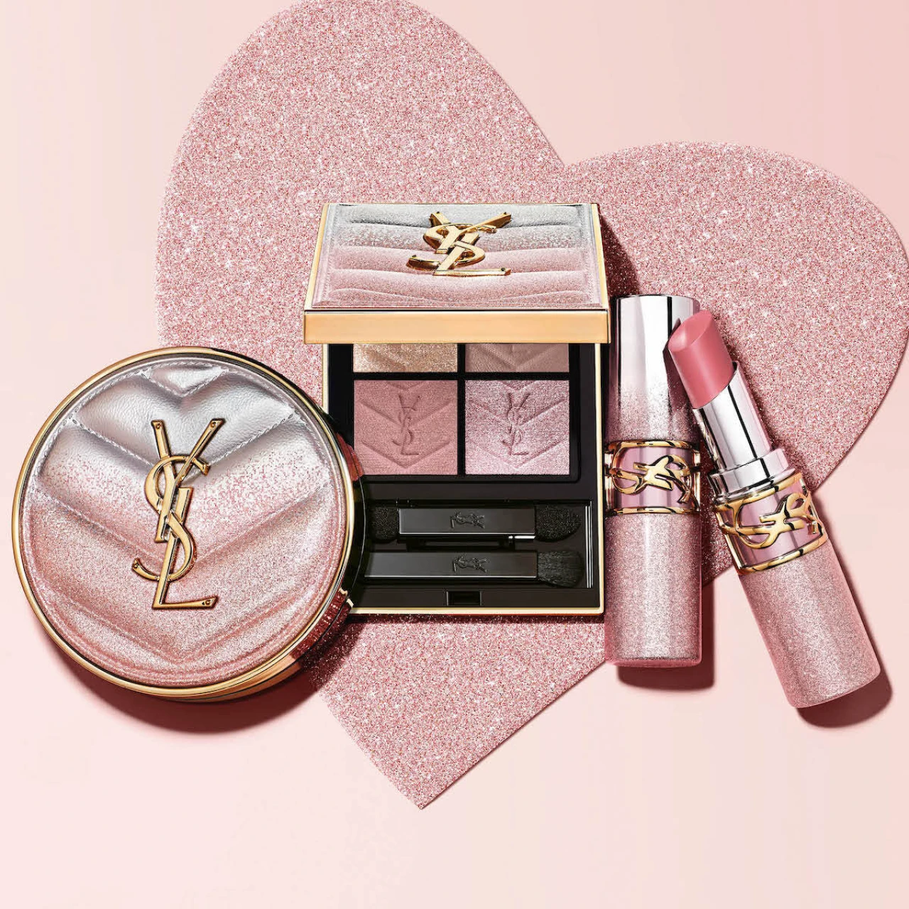 【YSL】シルバーとローズピンクが煌めく限定コレクション「スパークリング デザイアーズ」をご褒美コスメに