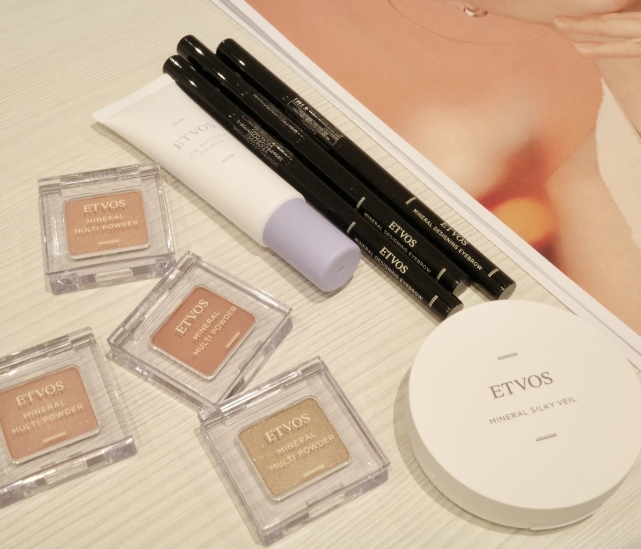 新作夏コスメレビュー【ETVOS】でつくる大人の血色感メイク