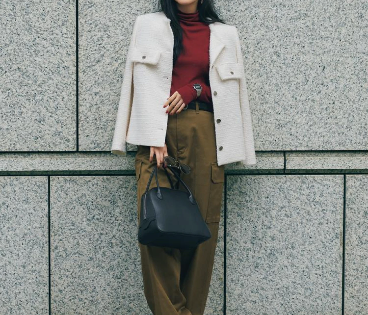 鈴木愛理がお手本！BAILAきれいめコーデ（写真）