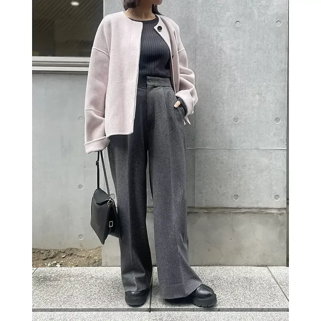 【優秀通勤パンツ】冬は暖かい＆美脚＆楽ちん。『M7days』の裏起毛タックパンツに決まり！