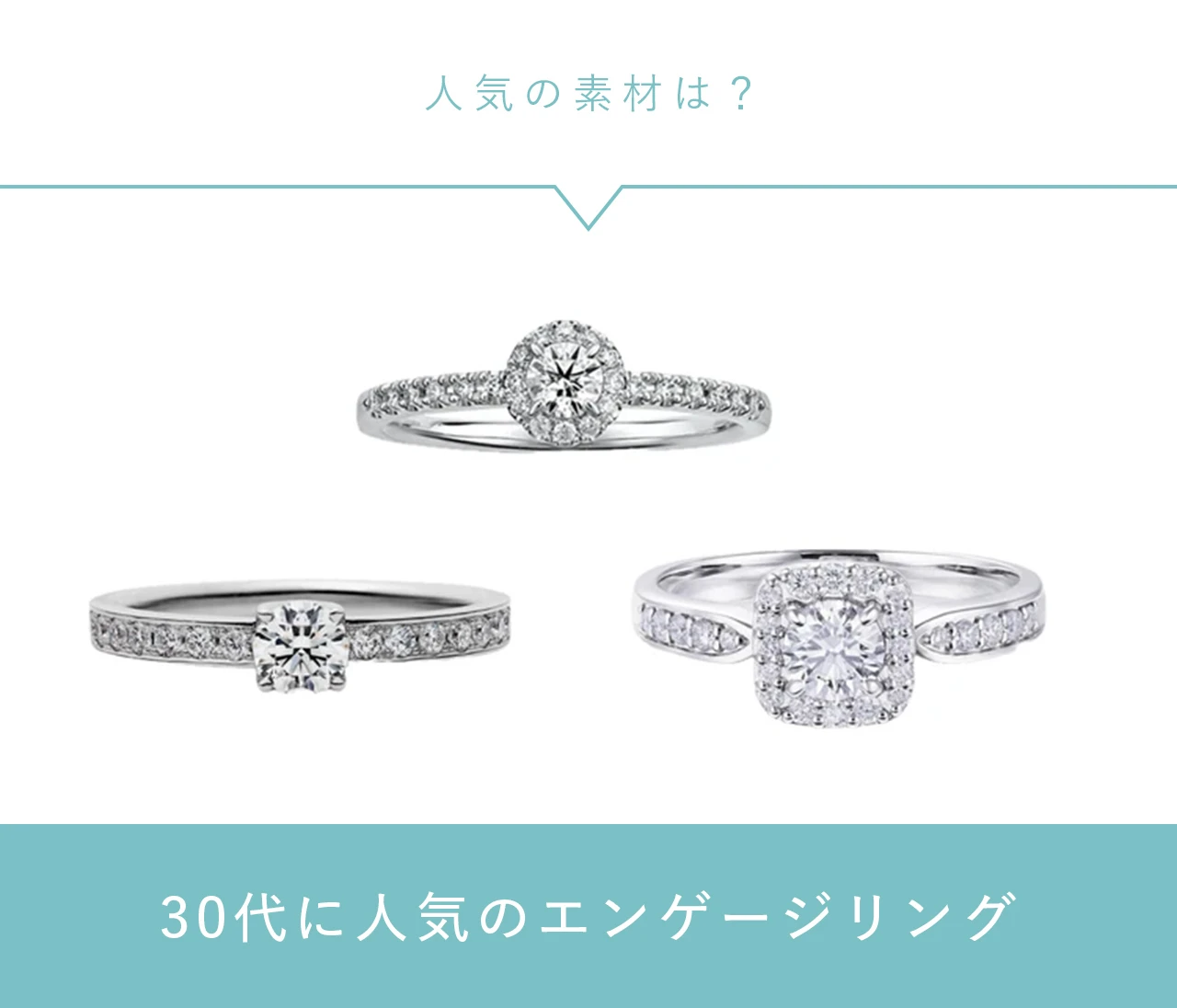 【30代に人気のエンゲージリング】素材はプラチナ、アームはストレートが主流！ ステディブランドの人気リング3選も