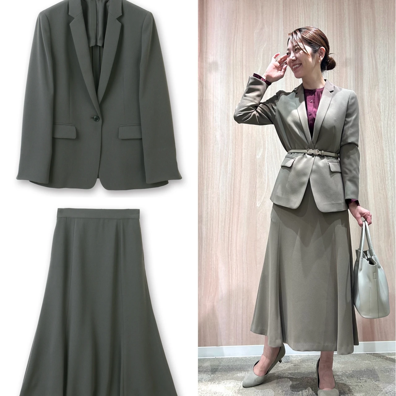 仕立てのよさは折り紙つき!【ANCHOR WOMAN(アンカーウーマン)】のジャケット&スカートのセットアップが登壇シーンに最適!|好印象が狙える“最旬”登壇服 Vol.16