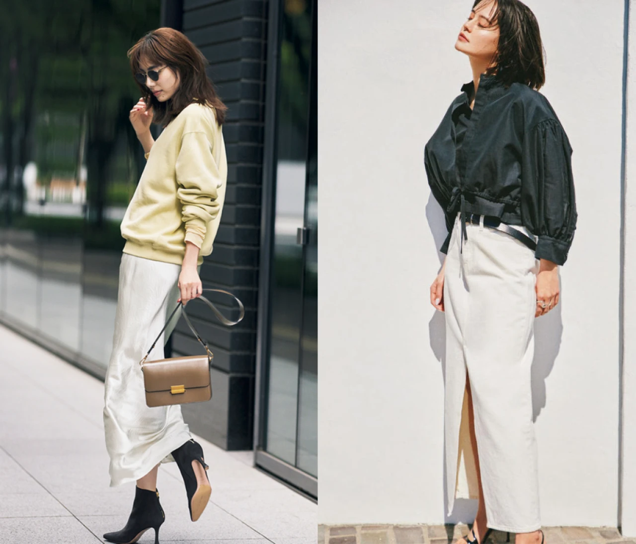 【10月も活躍】大人女子 白スカートコーデ19選! オールシーズン使える白スカートでワンツーコーデもこなれる！