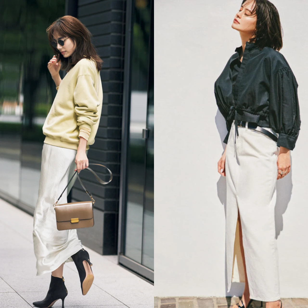 【10月も活躍】大人女子 白スカートコーデ19選! オールシーズン使える白スカートでワンツーコーデもこなれる！