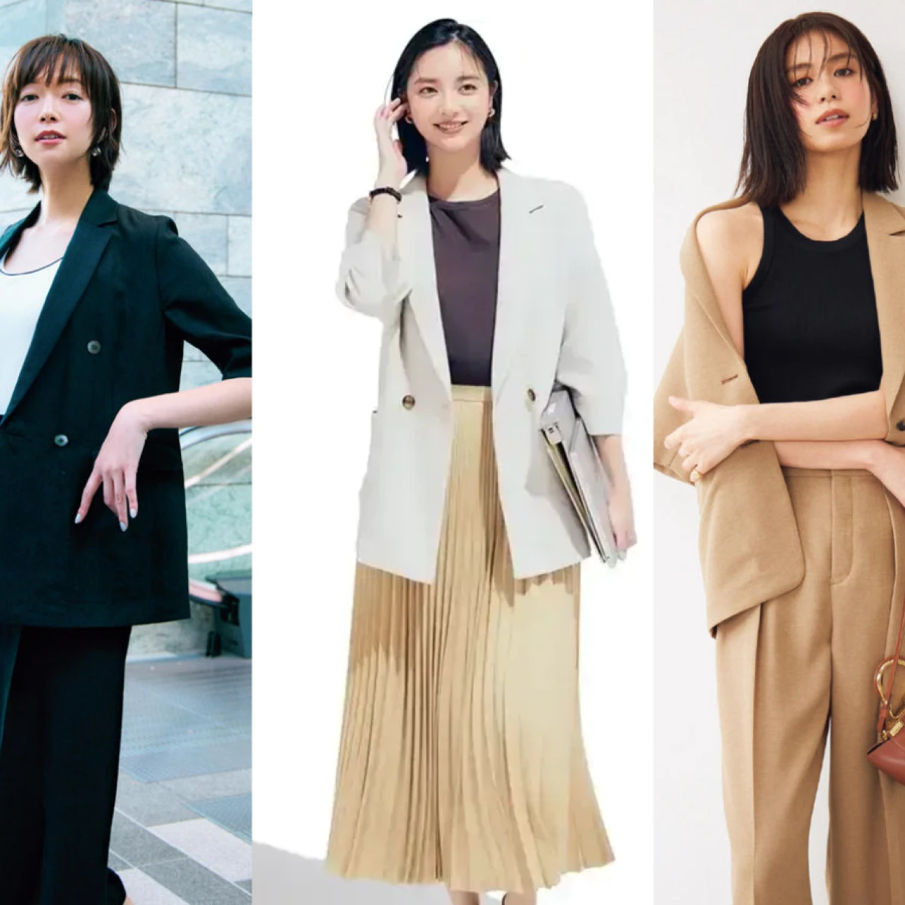 【オフィスカジュアル新定番】レディース 半袖ジャケットコーデ13選! 働くBAILA世代にも似合う夏のアクティブで品のあるオフィスカジュアル