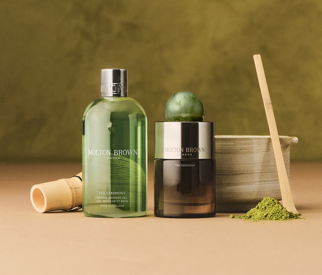 【MOLTON BROWN（モルトンブラウン）】抹茶と緑茶が融合したウッディ・グリーンの香り。新コレクション「ティーセレモニー」が登場！