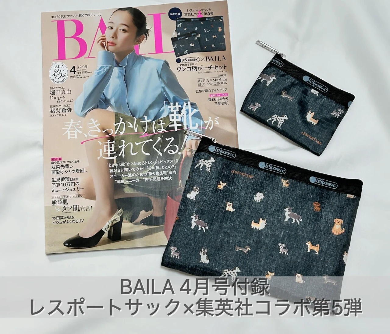 【2月28日発売】BAILA2026年4月号の付録はレスポートサック！集英社コラボ第5弾ポーチをレビュー