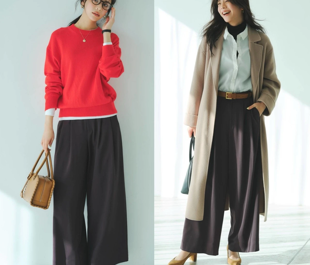 【優秀通勤ワードローブ・名品パンツ】第一印象が大事な外勤派とデスクワーク中心の内勤派の最適コーデをスタイリストが教えます!