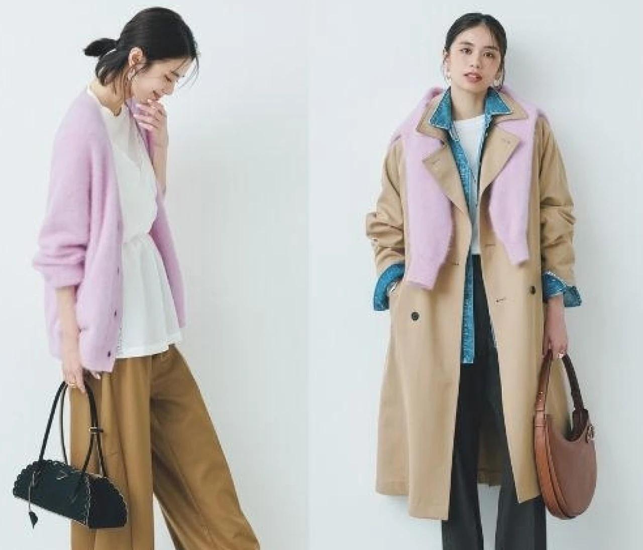 【ピンクカーディガンの着回し3コーデ】そのまま着ても巻いても◎な万能選手は大人も手に入れるべし