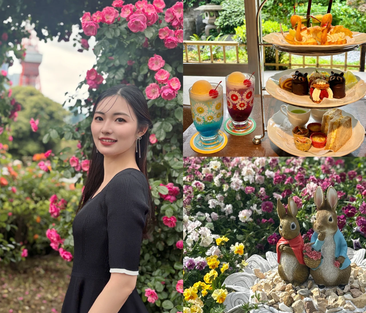 【芝公園】バラが映える5月休日散歩＆レトロアフタヌーンティー