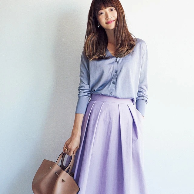 爆売れ中の春きれい色【ラベンダー】モテる必勝6大配色コーデ