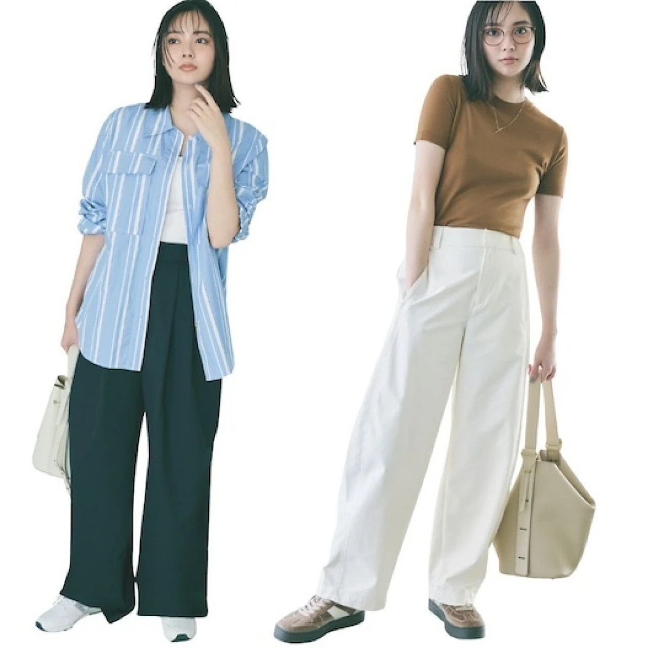 きちんと感をキープ!通勤パンツ×旬スニーカーコーデ3選【きれいめコーデとスニーカーの正解バランス】