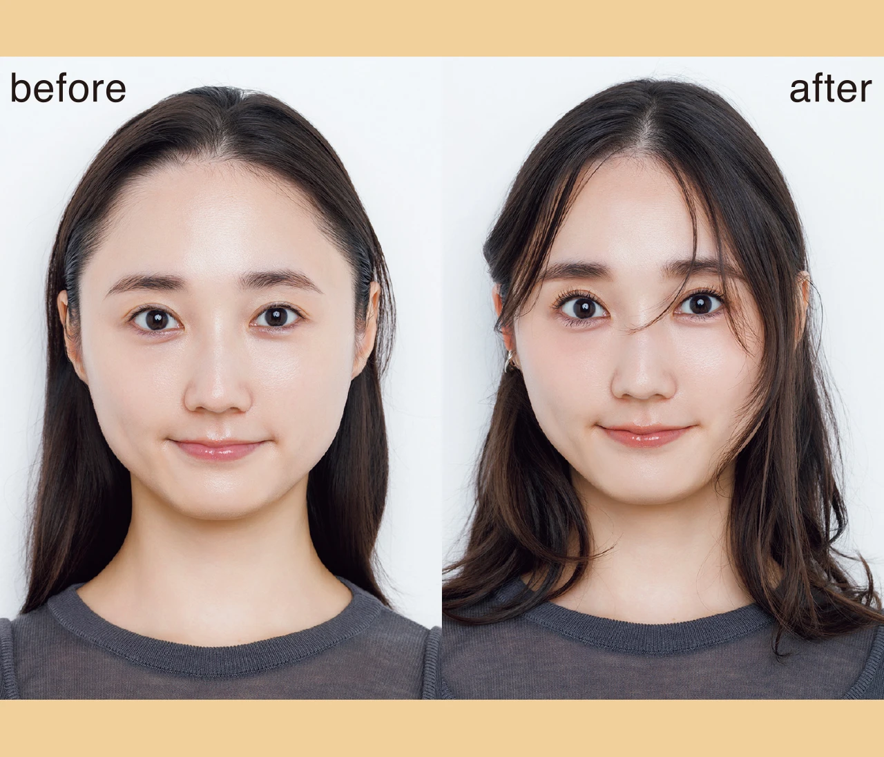 【「顔伸びた？」に効くヘアメイクの小ワザ5選】顔の上半分の間延び感を短縮！