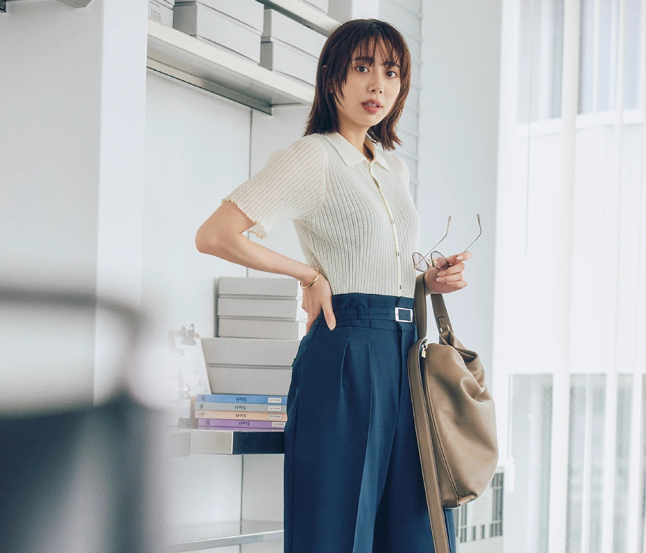 【涼しい通勤ワイドパンツ】プロが厳選！ エマ・ルージュ・ヴィフの“洗練デザインパンツ”が夏おしゃれを格上げ 