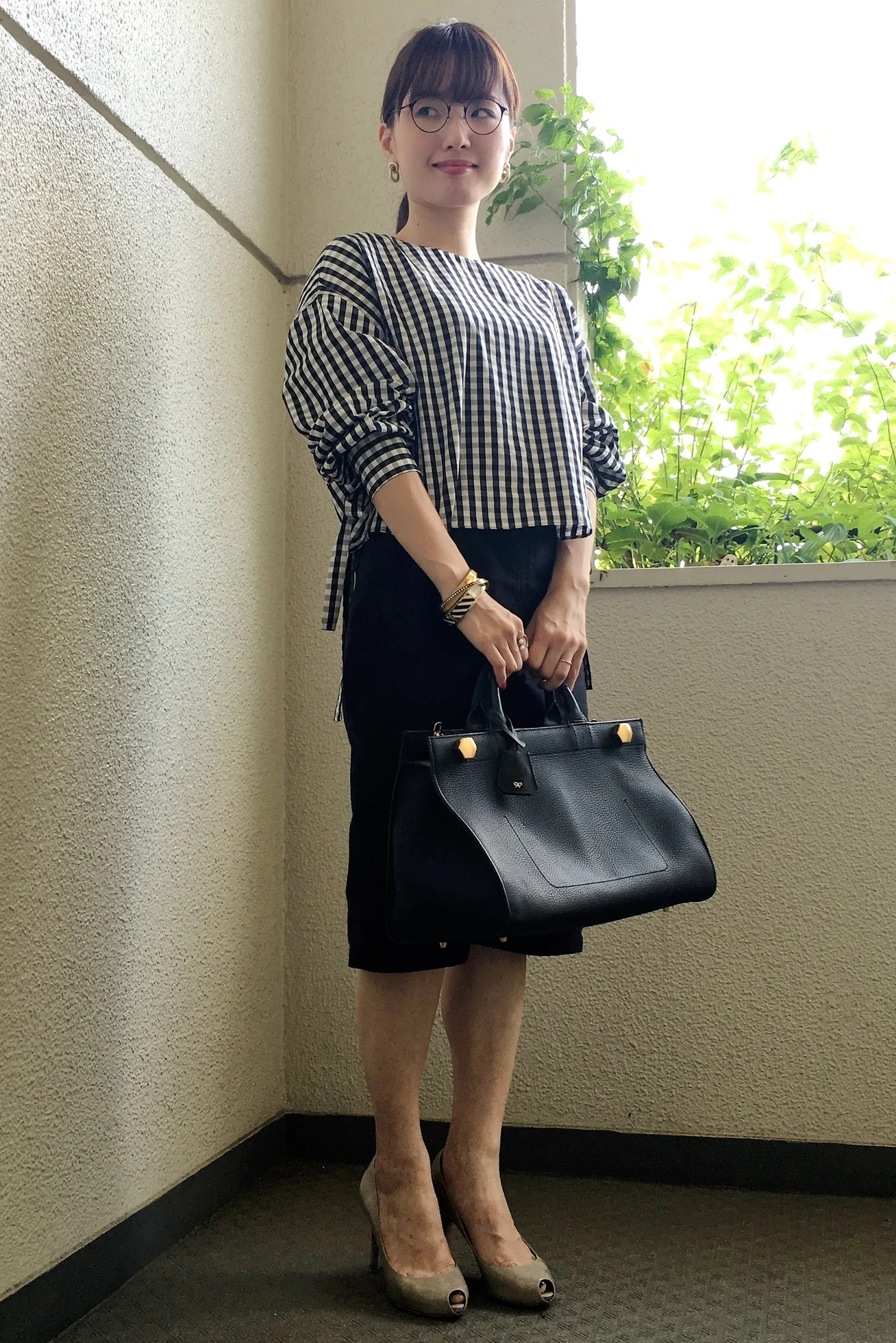 【お仕事服スナップ】可愛げ盛りに効く♥︎ 袖コンブラウス