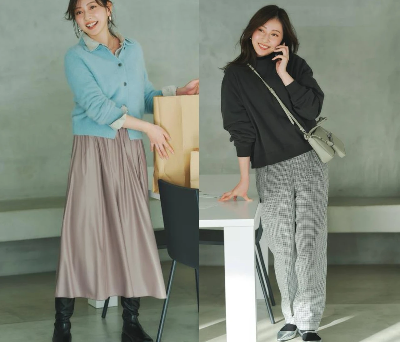 【植村あかり初登場！】お悩み解決コーデ！運搬や掃除、体を動かす作業のある日のオフィスカジュアルはどうする？　読者のお悩みをスタイリストが解決！