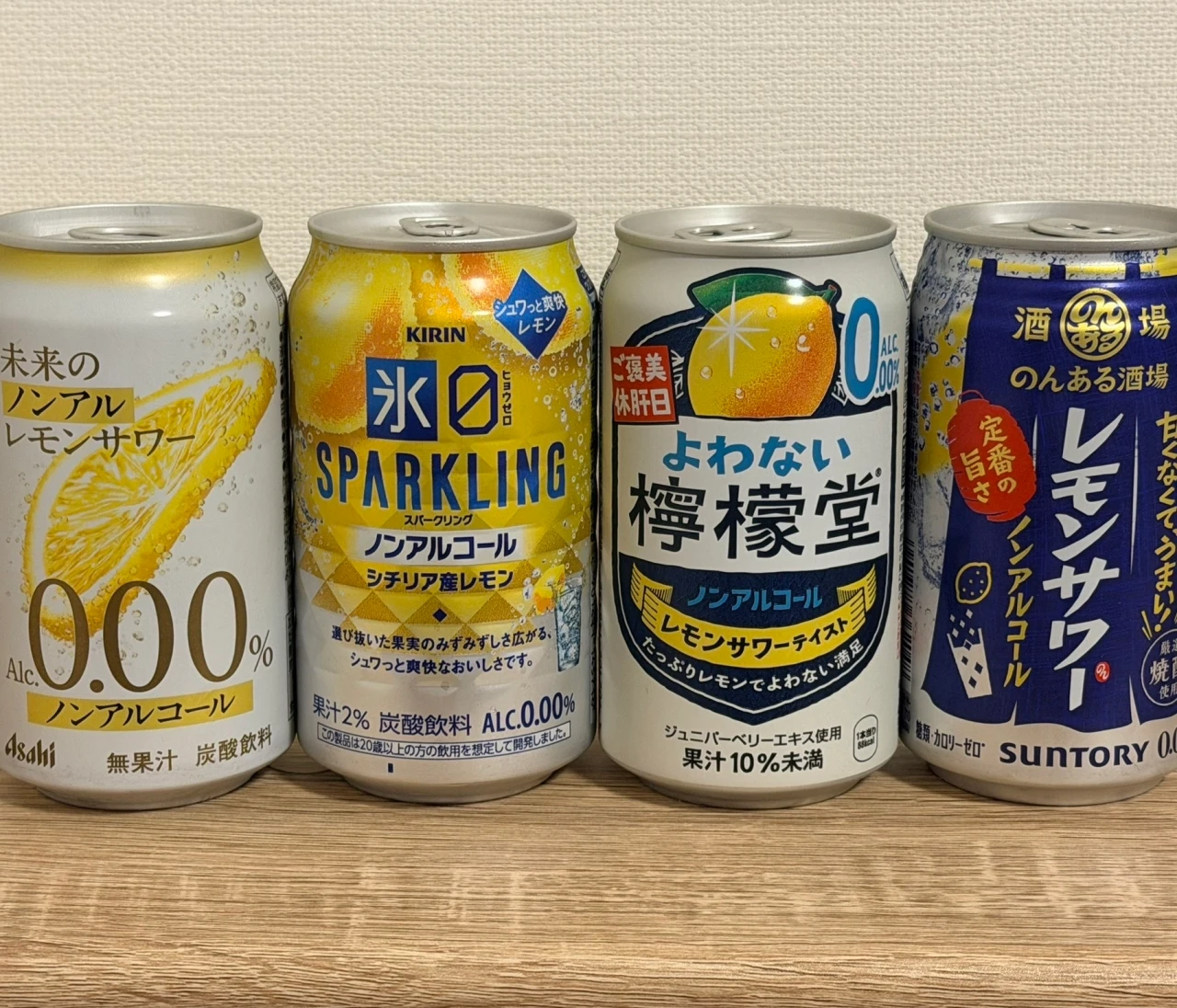 【休肝日でも満足】人気ノンアルレモンサワー4種を飲み比べ！お酒好きが選ぶNo.1は？