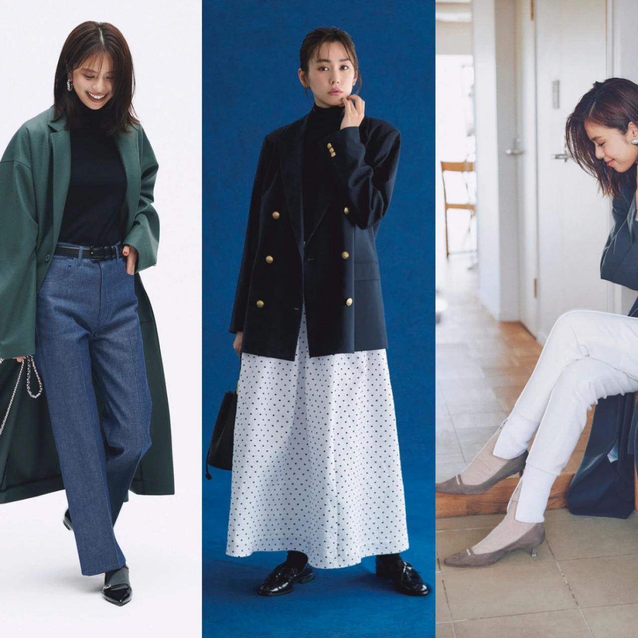 【冬の通勤靴下コーデ5選】冬もはきたいパンプス、ローファーをおしゃれに＆あったかく！