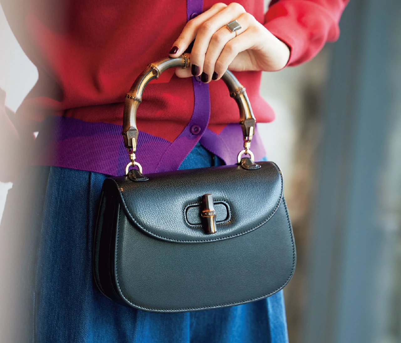 【グッチの格上げバッグ】アートピースのような名品バッグ「グッチ バンブー 1947」でコーデを洗練!