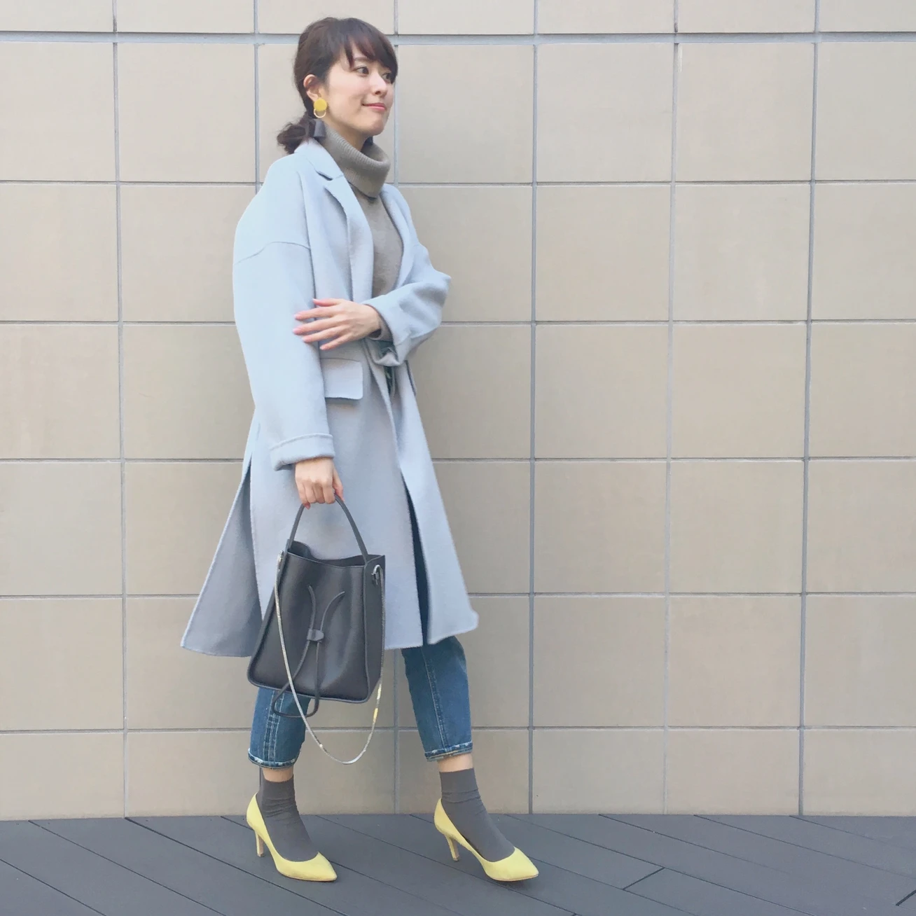 キレイ色×デニムコーデ。