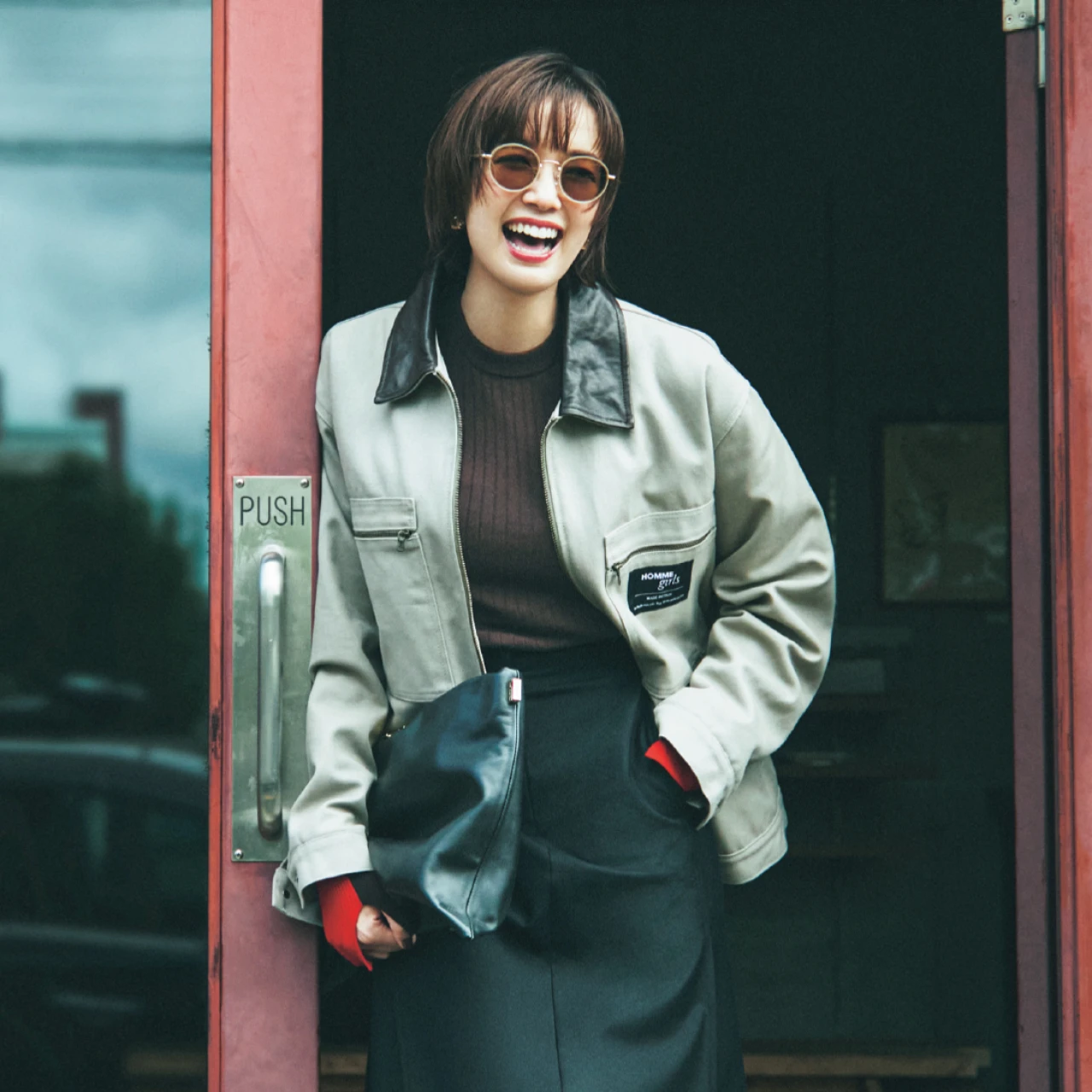 【脱・無難】スカートコーデにも♡メンズライクな「ワークジャケット」で脱・無難なカジュアルMIXが完成！