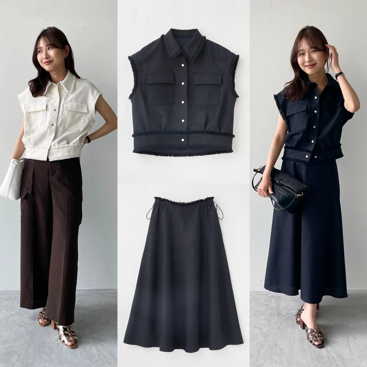 展示会で大人気!単品使いも映える【「ルーニィ(LOUNIE)」の新作セットアップ】を30代のきれいめ通勤にイチ推し!