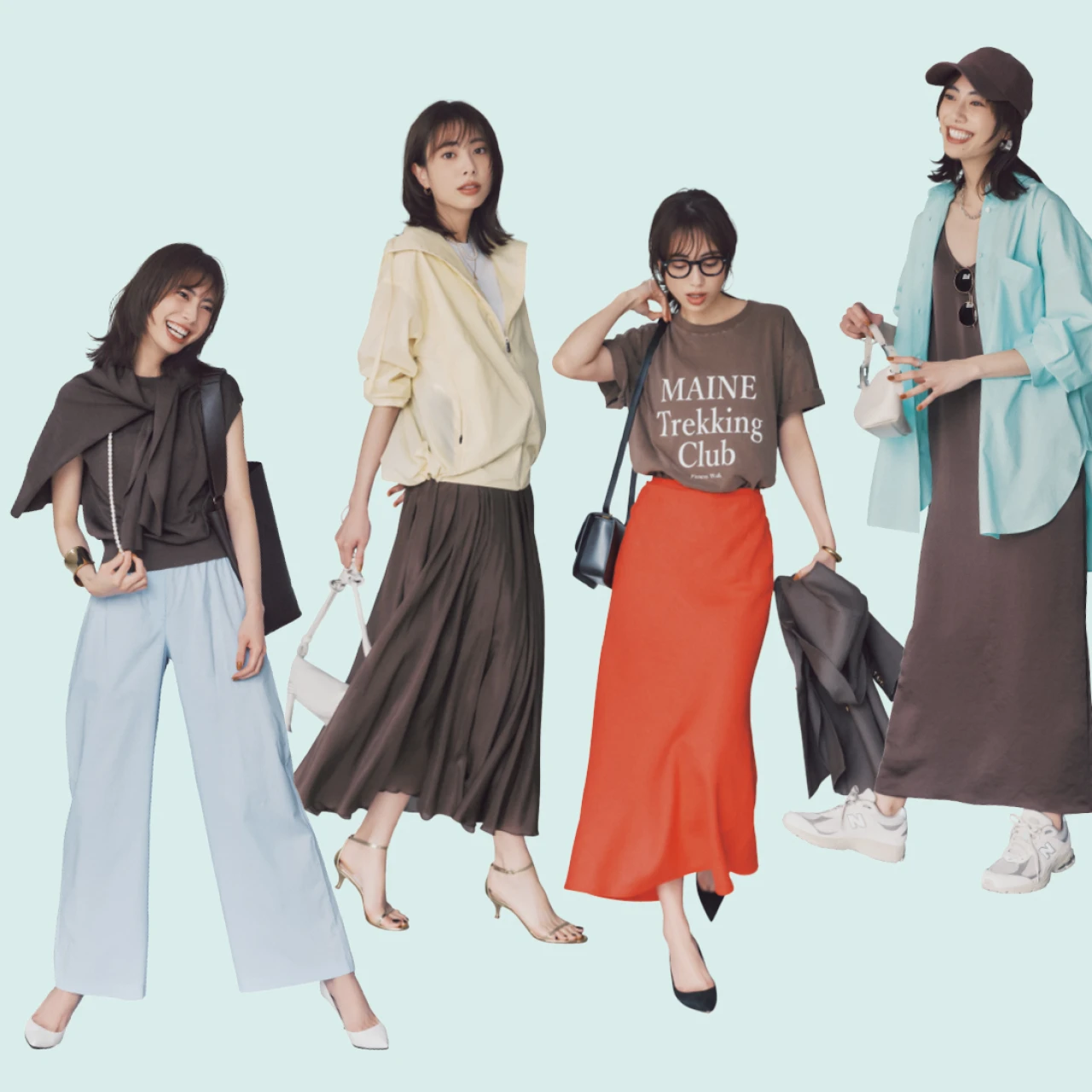 【この夏トレンドはブラウン!】旬カラーを落ち着いたムードで楽しむ「きれい色」配色5選