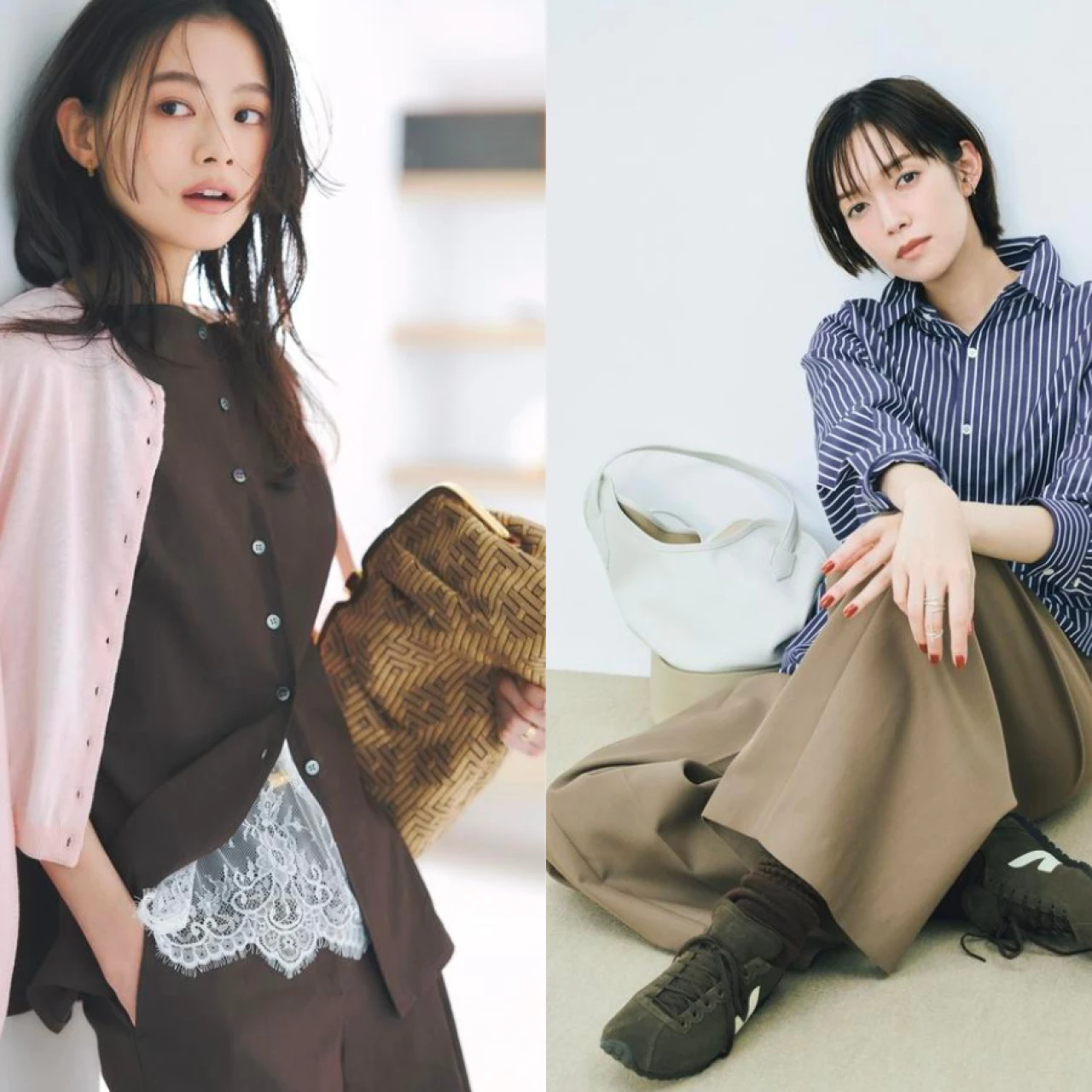 【2026年】大人女子「ブラウンパンツ コーデ」19選。旬なブラウンカラーはパンツに取り入れて。休日、通勤シーン別に着こなしまとめ。