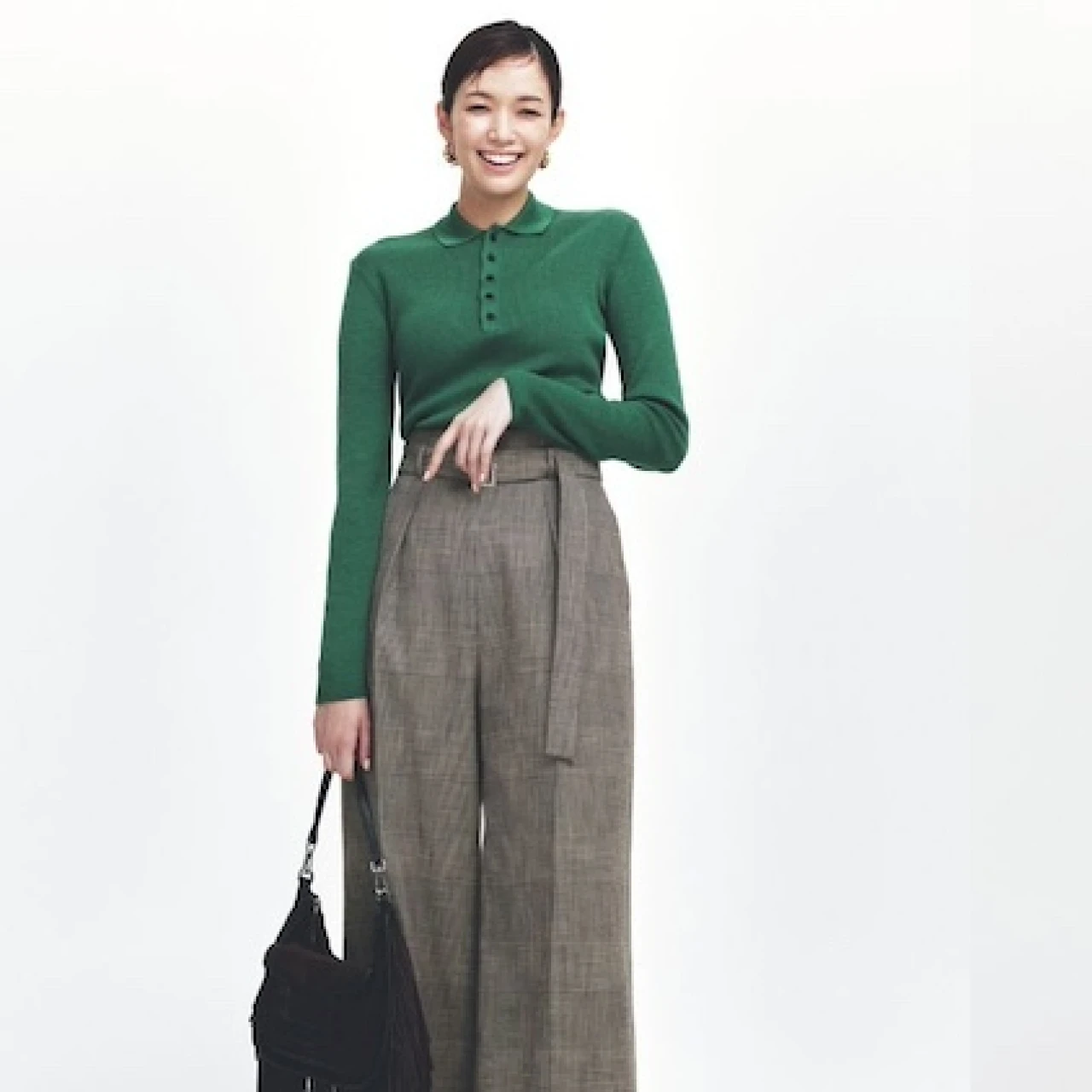 【レディに魅せる最新ブラウン配色】色幅が広いブラウンこそ“きれい色”とのコンビを楽しんで