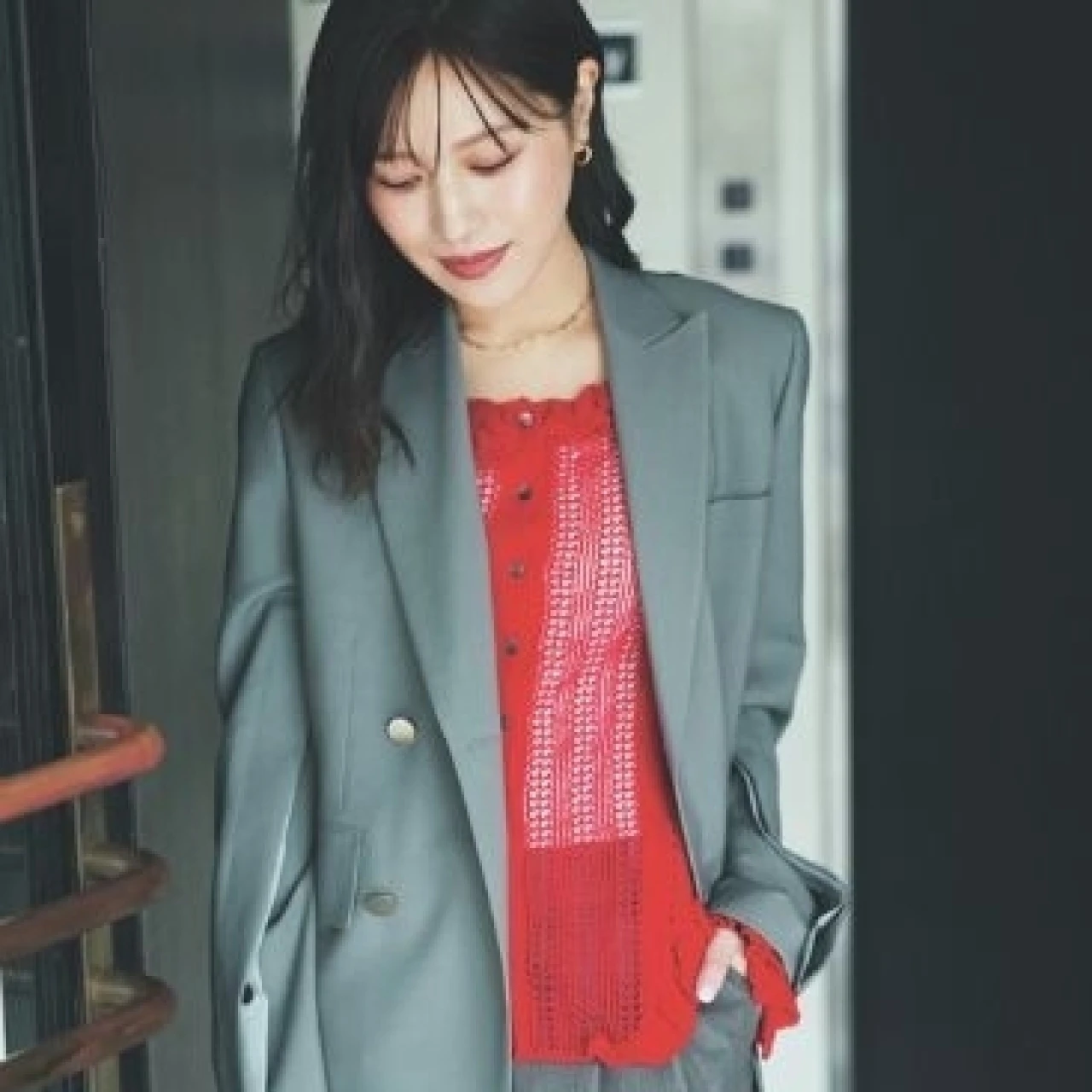 スタイルを好バランスに導くジャケット主役の“ON”コーデ【かじまり×いつな 春のジャケットコーデ】