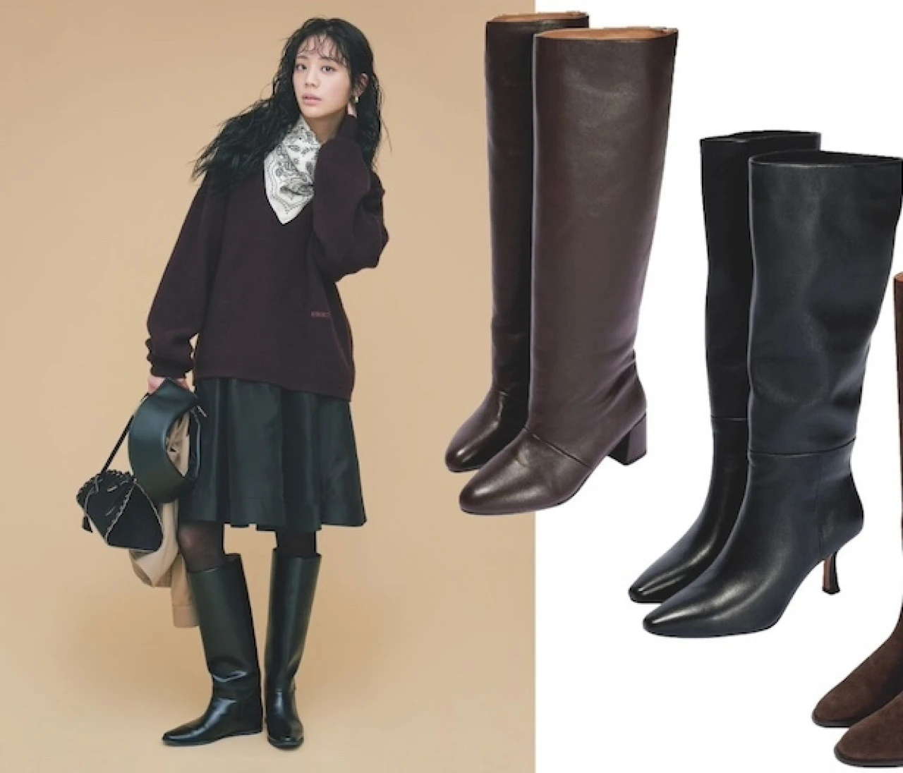 【今売れてる本当にいいブーツ】トレンドのクラシックムードを高めるロングブーツ7選
