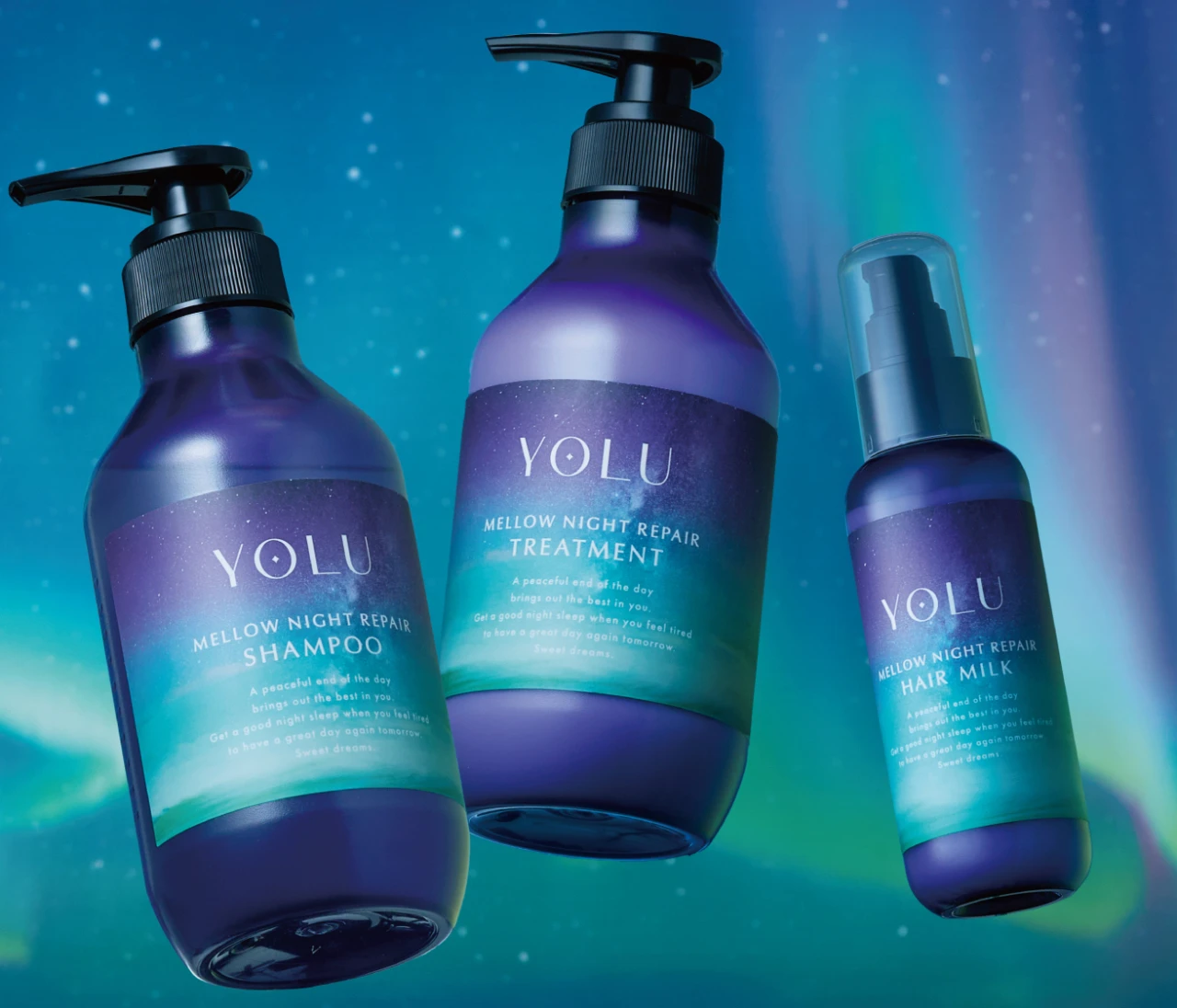 【BAILA公式X フォロー&リポストキャンペーン】YOLU「メロウナイトリペアシャンプー・トリートメント・ヘアミルク」をセットで合計3名様にプレゼント！