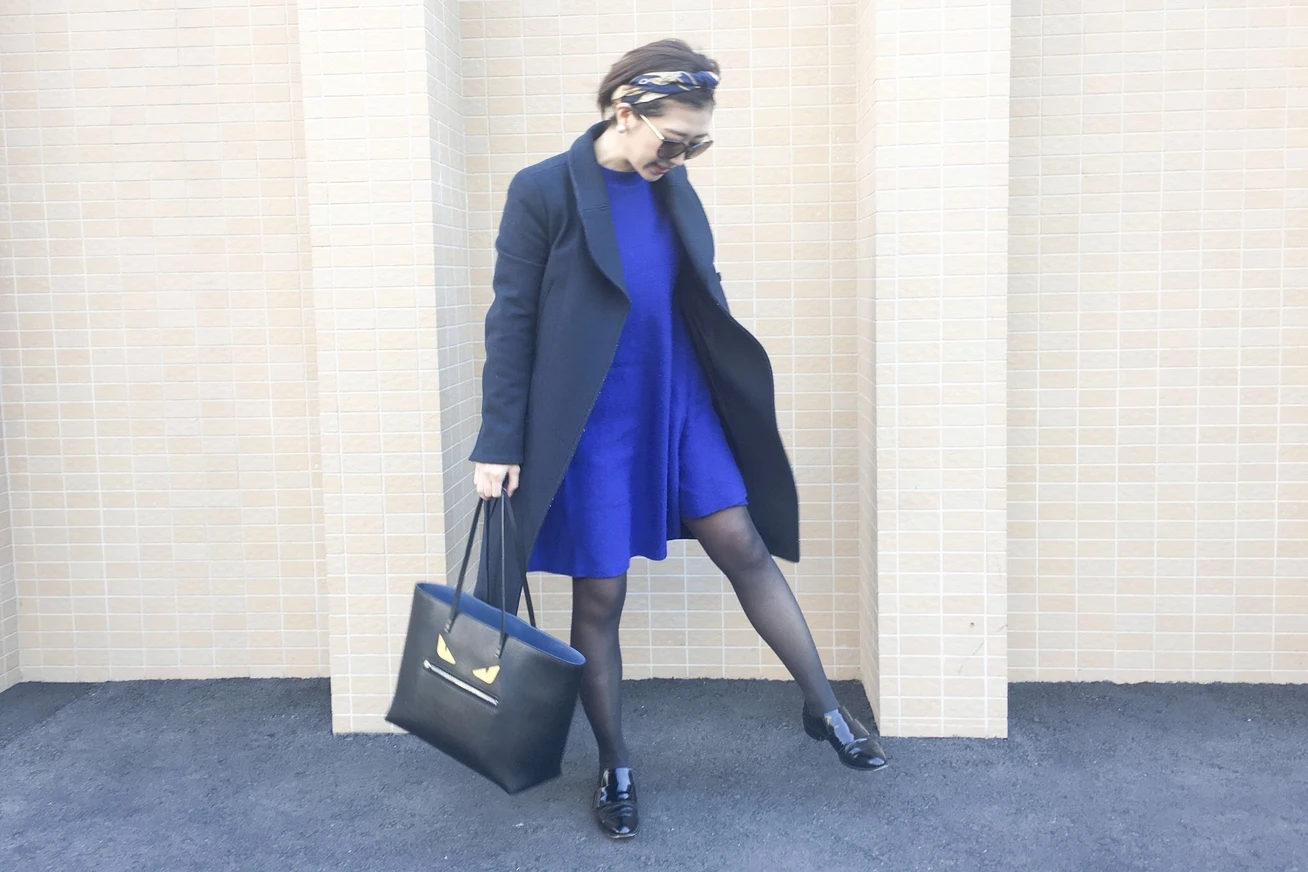 ENFOLDのニットワンピ✖️CARVENのコート