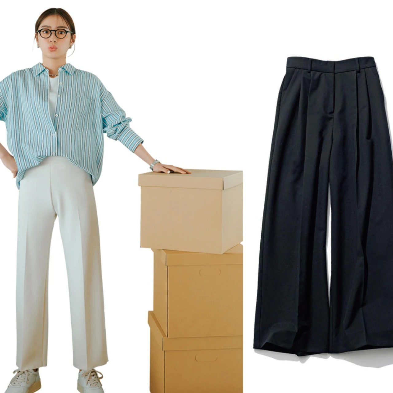 買うべきはこれ!【働く大人女子のセンタープレスパンツコーデ】8選! 通勤・オフィスカジュアル・フォーマルと幅広い着こなしができる。2025年BAILA売れのアイテムもチェック