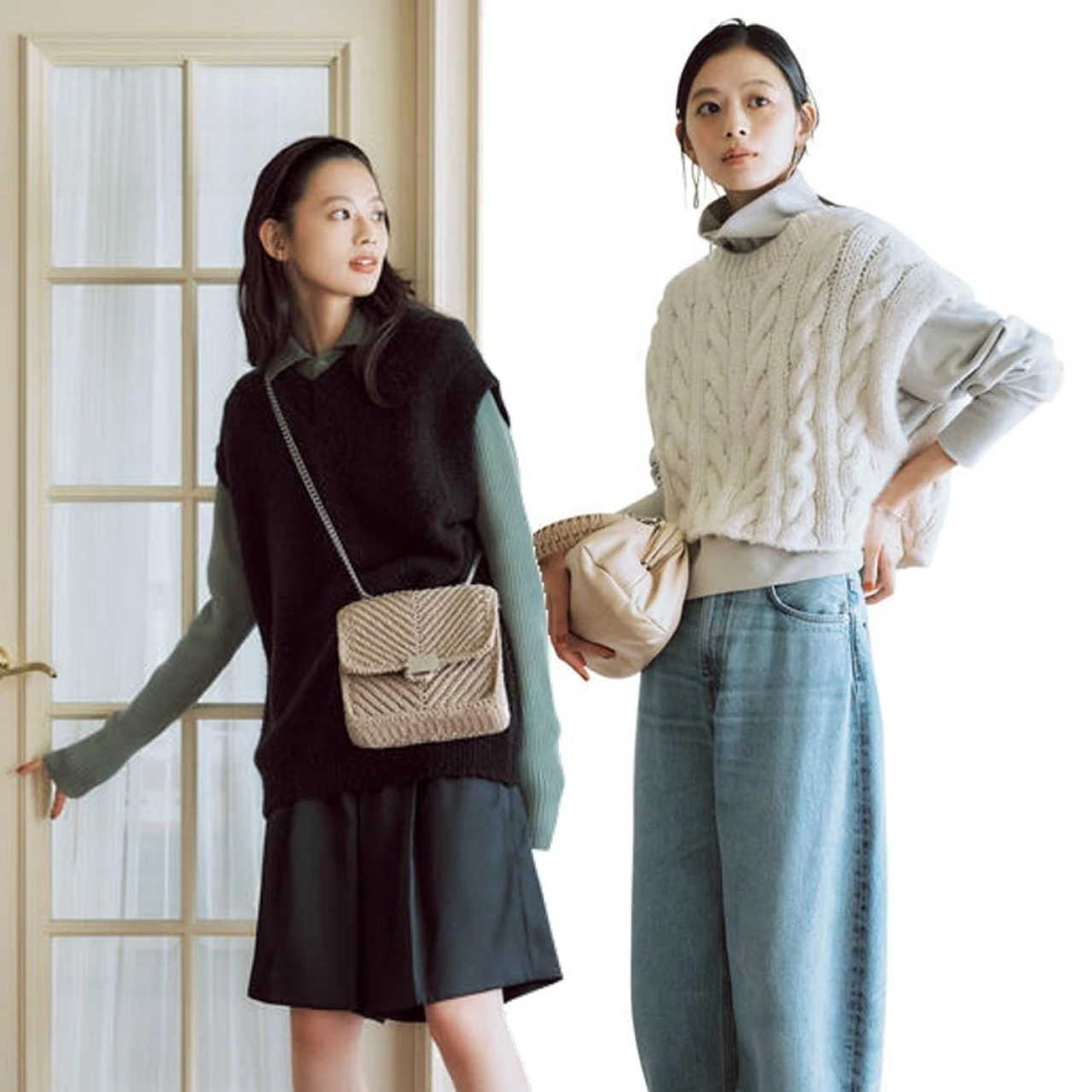 気温差にも対応！「ニットベスト」は着回しできてマンネリも防ぐ、この秋のマストバイ！