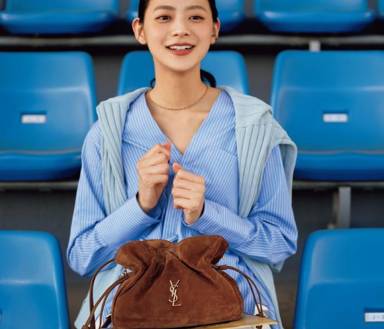 【サンローランの格上げバッグ】人気バッグ「ジェイミー」シリーズに巾着型が仲間入り