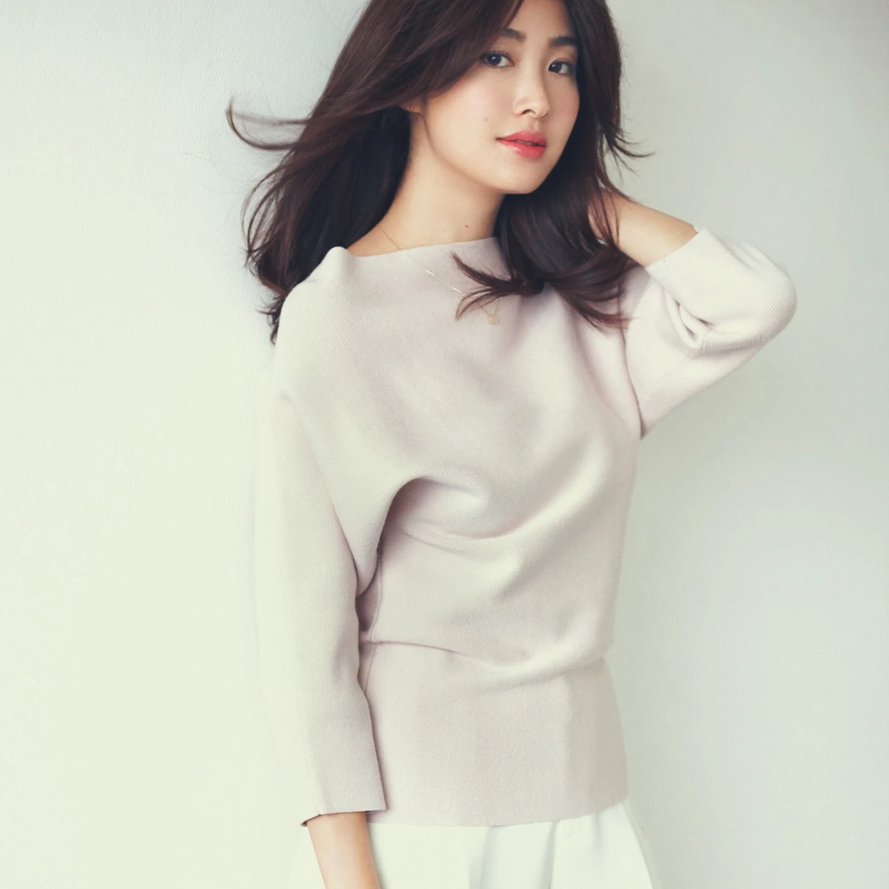 【BAILA3月号掲載】Mila Owen ボートネックプルオーバーで女らしさ急上昇!