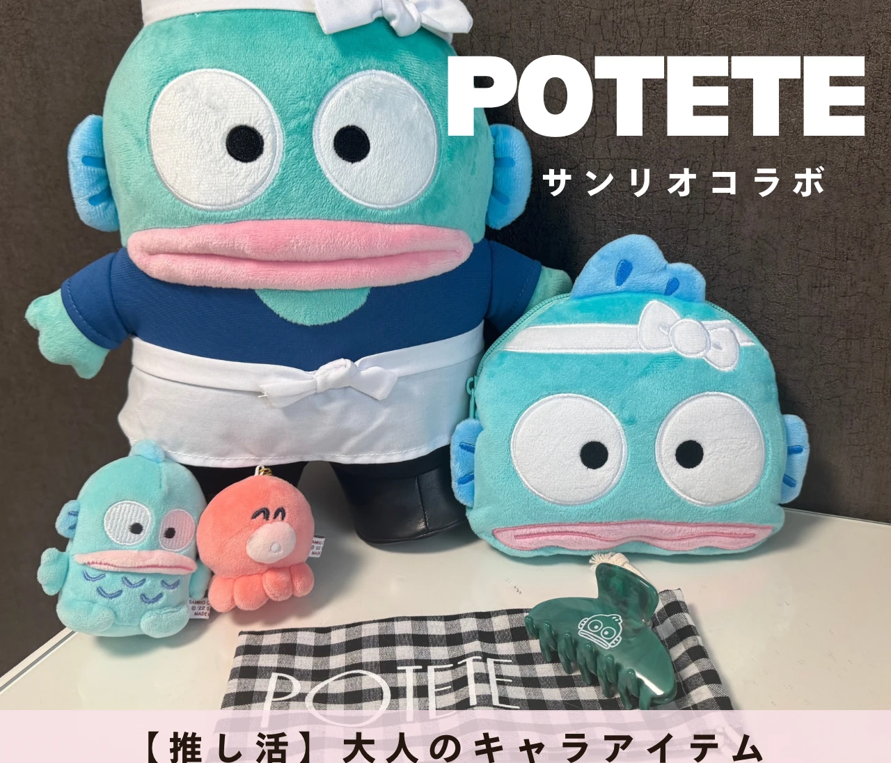【大人のキャラアイテム】コーデに馴染む♡ハンギョドン×POTETEのヘアクリップ
