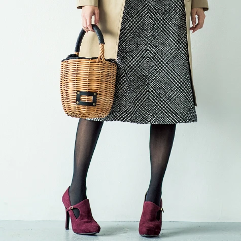 【気分はパリジェンヌ♥︎】冬でも「かごバッグ」に夢中!