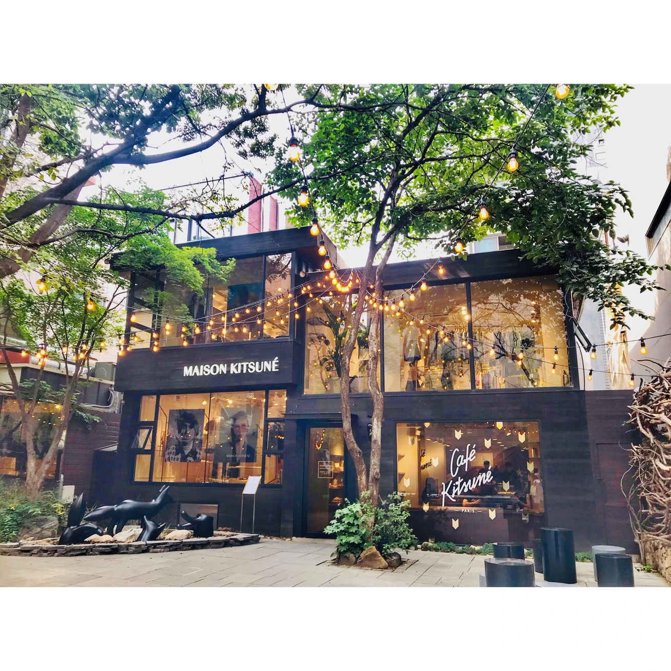 Birthdaybashドットワンピ 韓国カロスキルカフェ Happy Plus One ハピプラワン