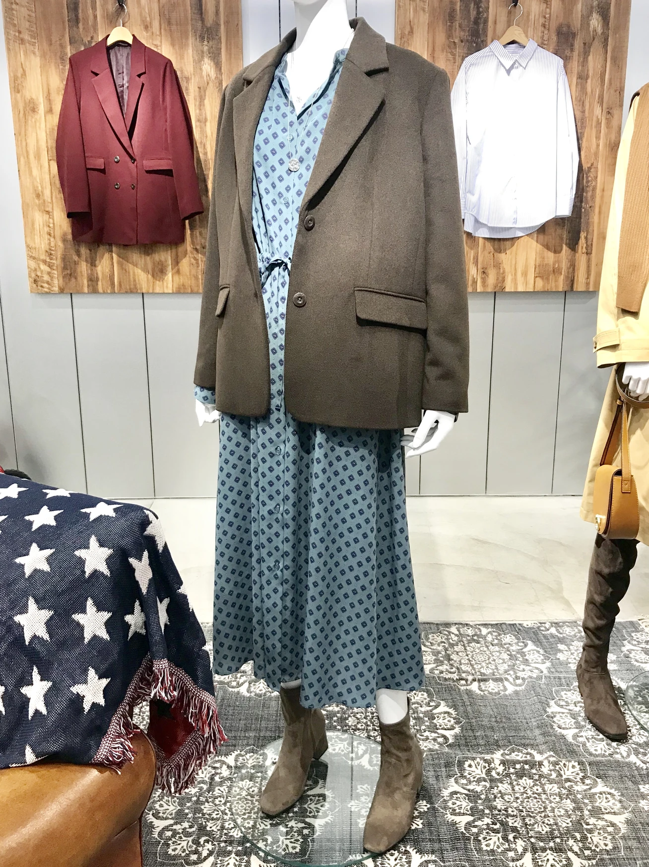 ダイヤプリントワンピース¥2990/ジーユー(GU)