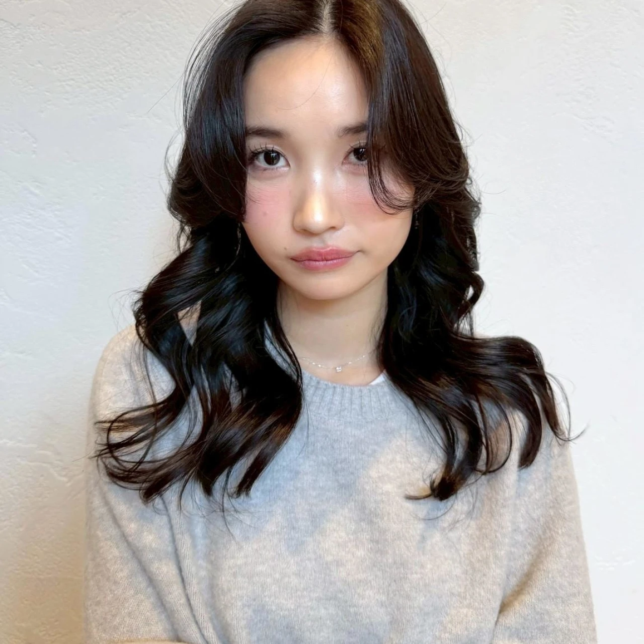 【ロング・30代大人の髪型】韓国風ヘア・ヨシンモリレイヤー