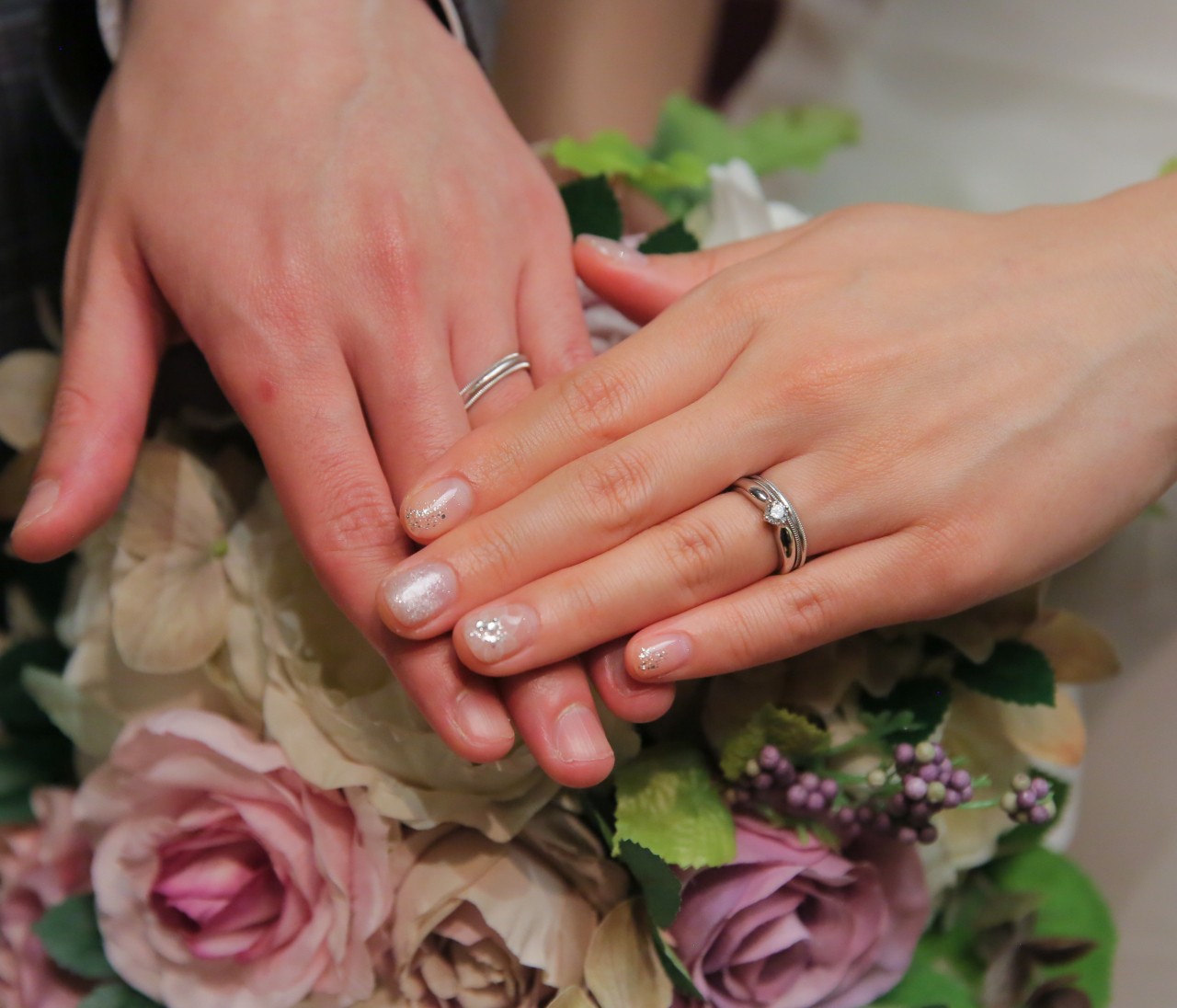 【Tiffany & Co.】骨スト・ブルべ冬のアラサー夫婦がティファニー「ミルグレイン バンド リング」を選んだ理由#結婚指輪