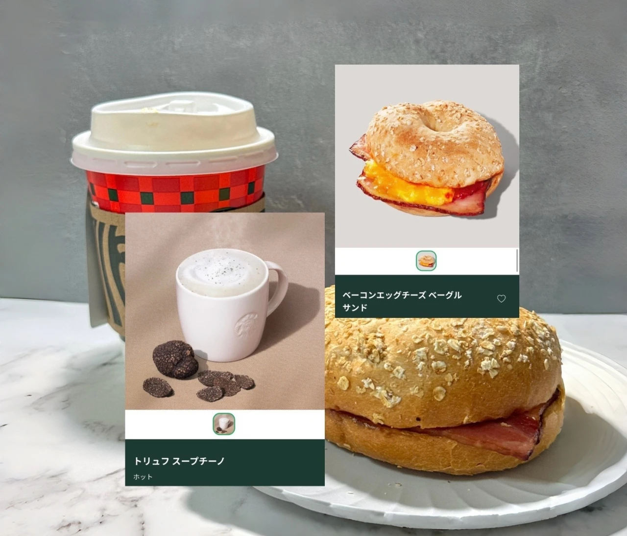 【最速レポ】スタバ新作「トリュフスープチーノ」×「ベーコンエッグチーズベーグルサンド」を実食！