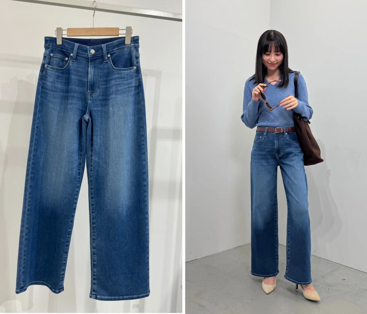  【まるでスウェット】ユニクロの新・神デニム「EZYワイドストレートジーンズ」着用レポ