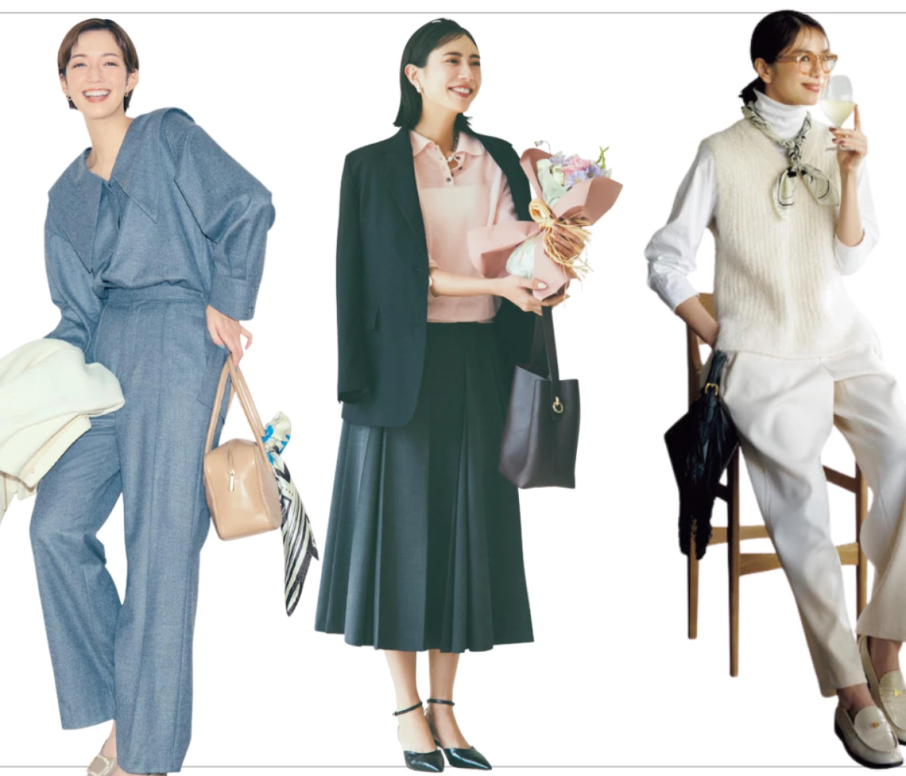 大人女子「冬のオフィスカジュアル」着こなし33選