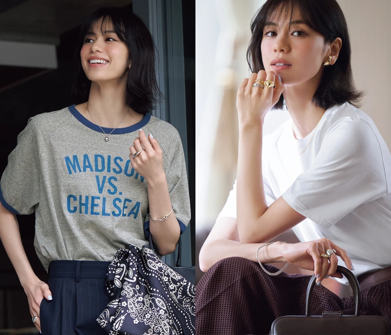 【2026年夏最旬！Tシャツコーデ6選】シンプルTシャツにジュエリーでセンスを盛ってときめき指数、急上昇！