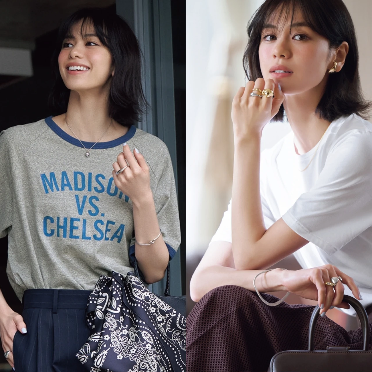 【2026年夏最旬！Tシャツコーデ6選】シンプルTシャツにジュエリーでセンスを盛ってときめき指数、急上昇！